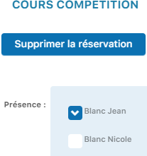Décochez la case absence